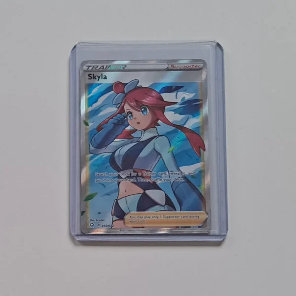 single toploader with card